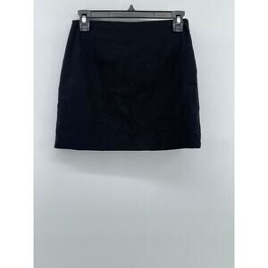 FOREVER 21 Women's Black Solid Straight Mini Skirt SZ S